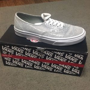 Silver Sparkly Vans